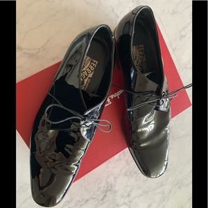 Salvatore Ferragamo Patent Leather Oxfords